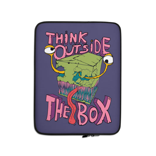 Think Outside The Box Face Laptop Sleeve