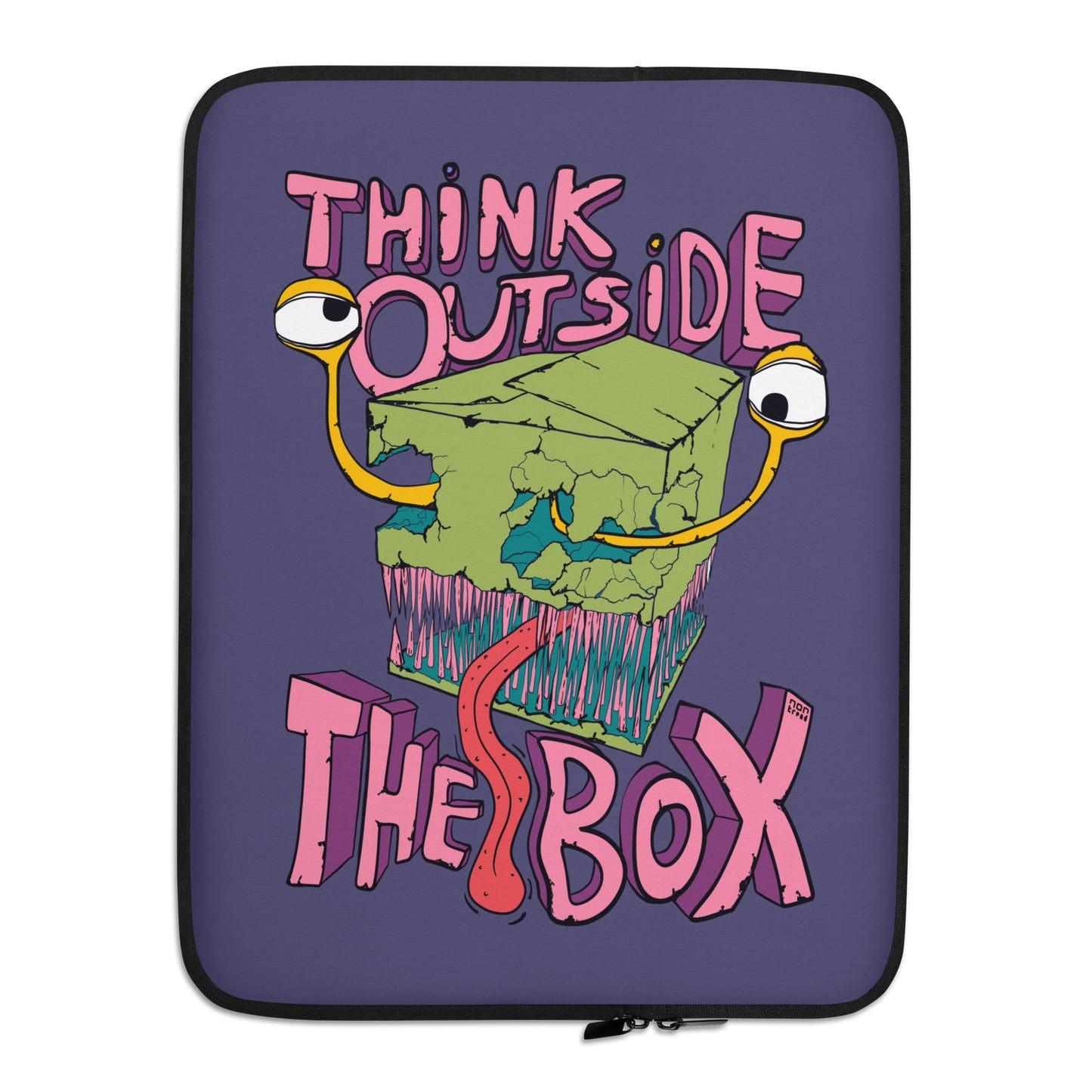 Think Outside The Box Face Laptop Sleeve