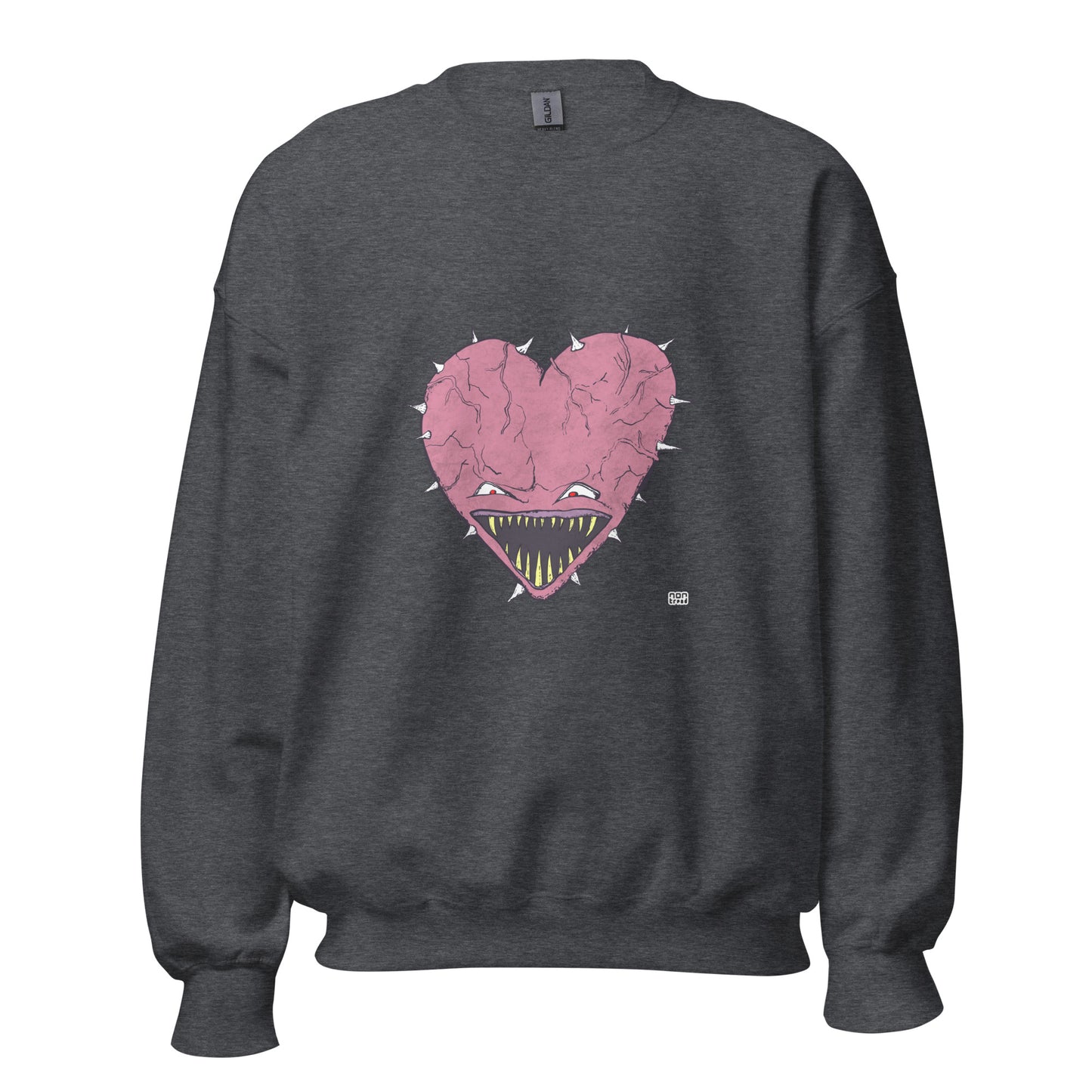 Sudadera con cara de corazón