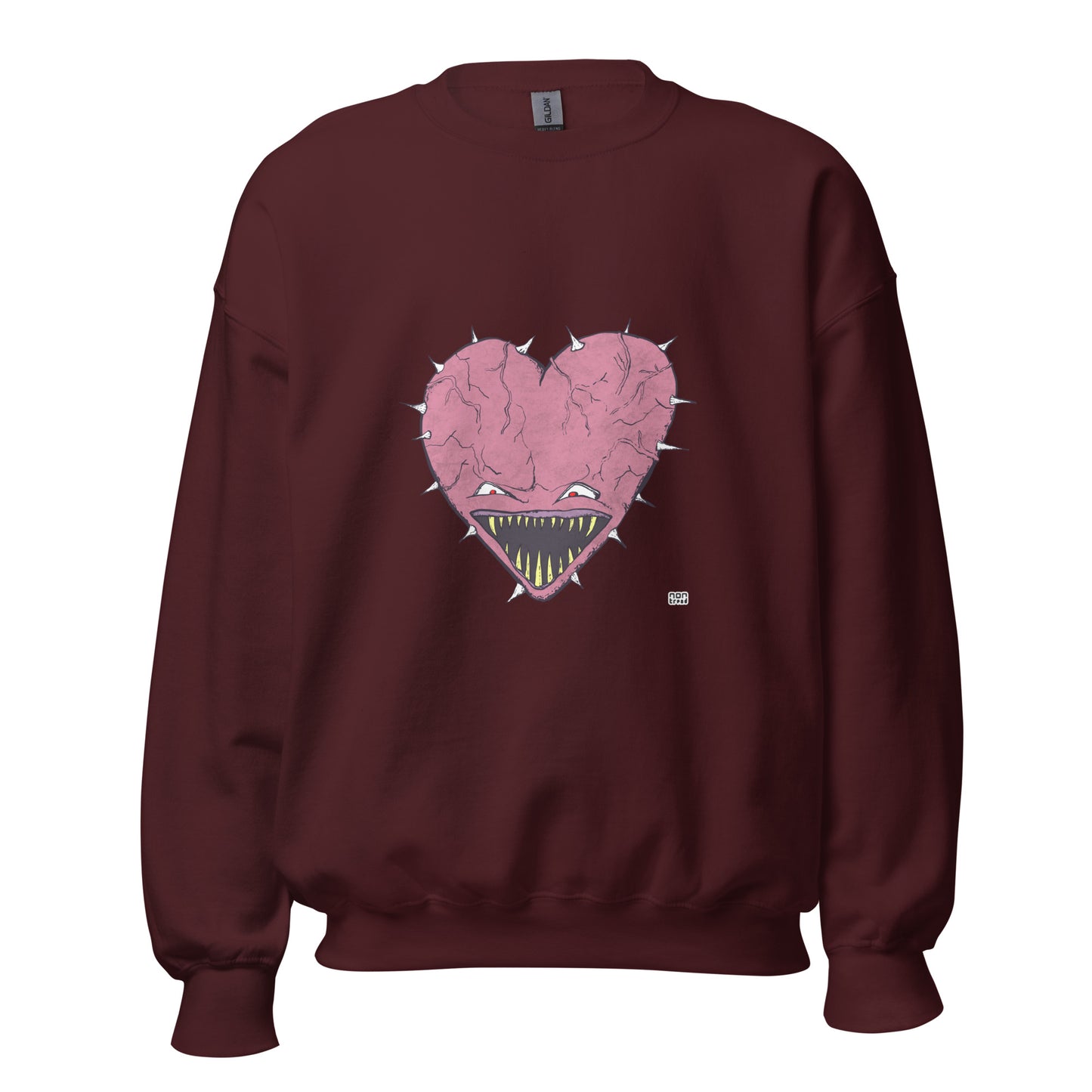 Sudadera con cara de corazón