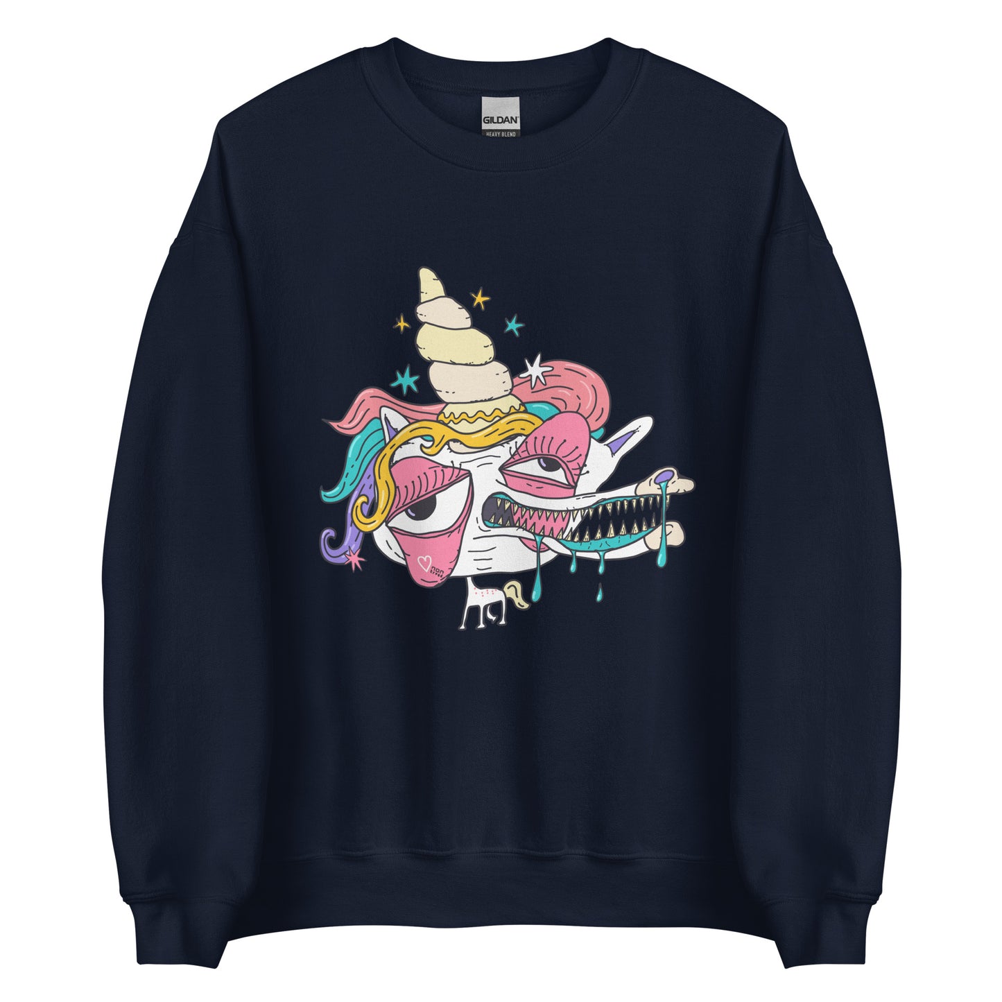 Sudadera con cara de unicornio