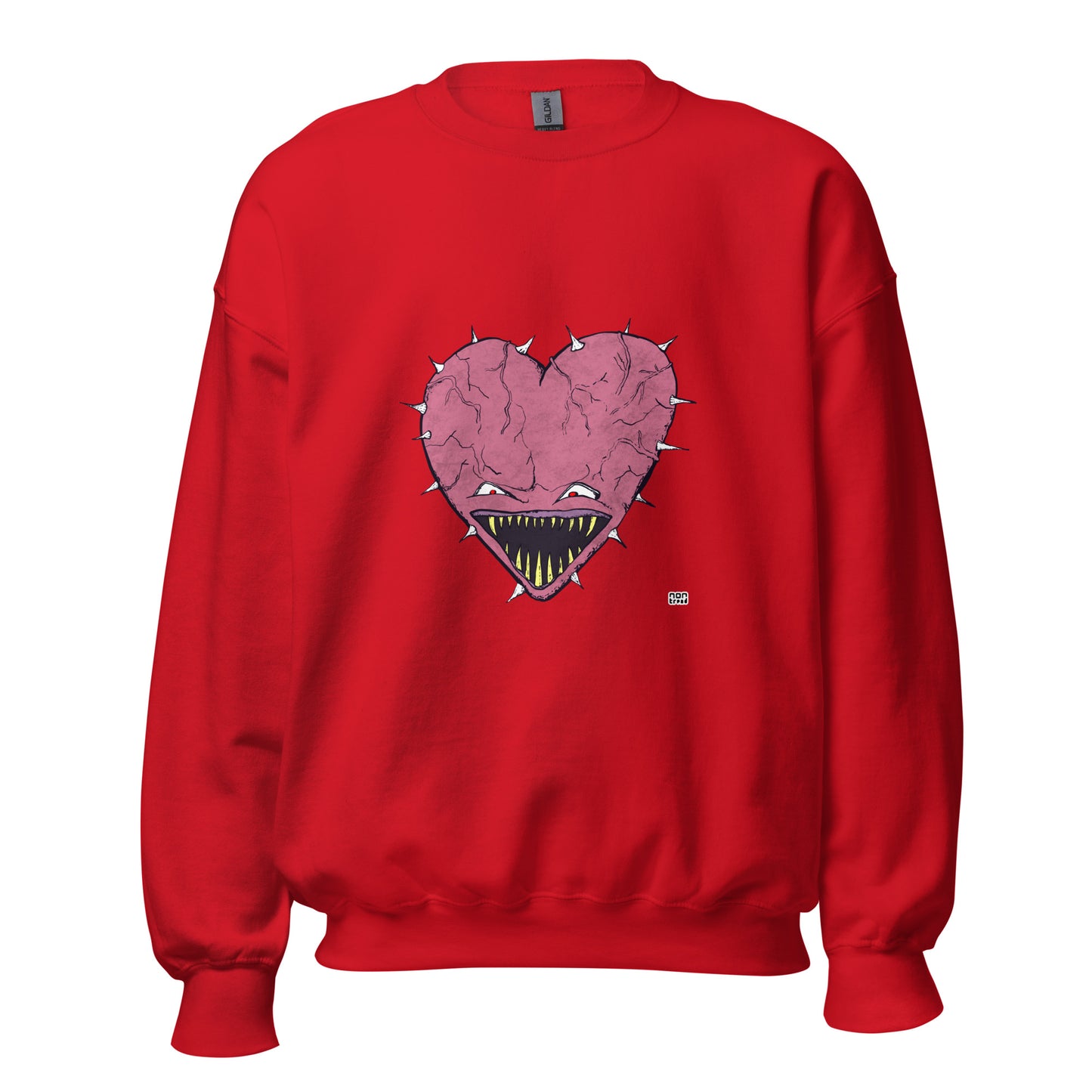 Sudadera con cara de corazón