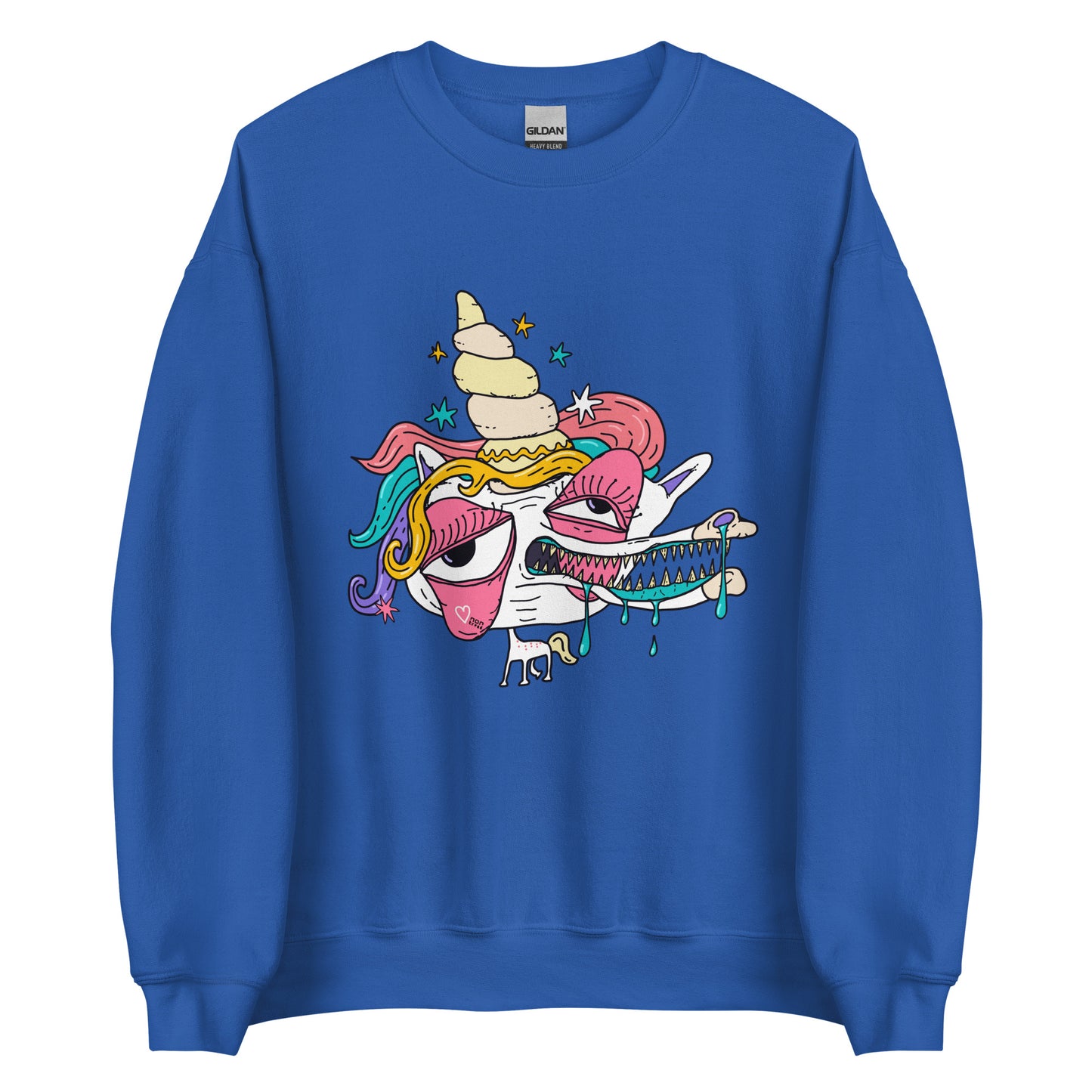 Sudadera con cara de unicornio