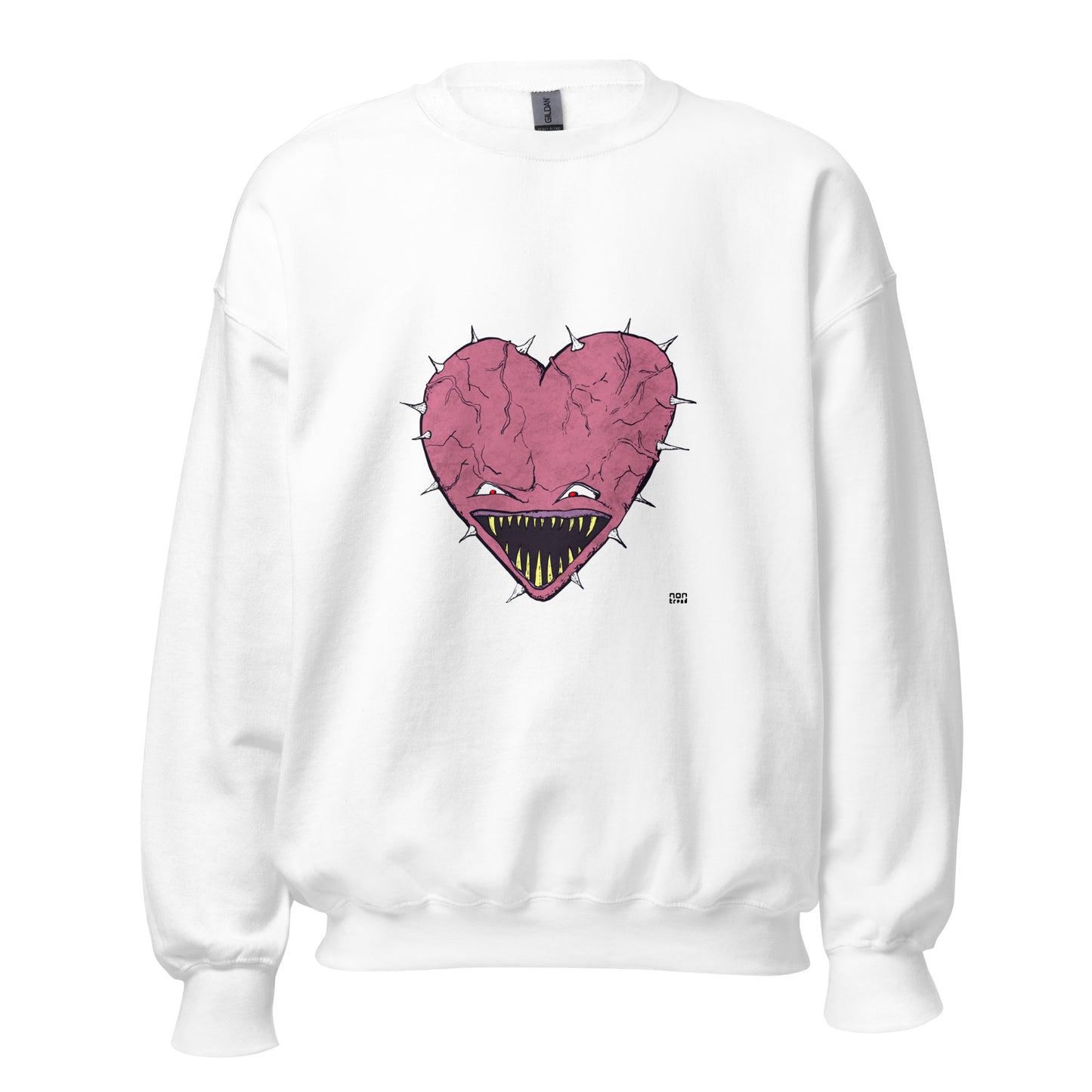 Sudadera con cara de corazón