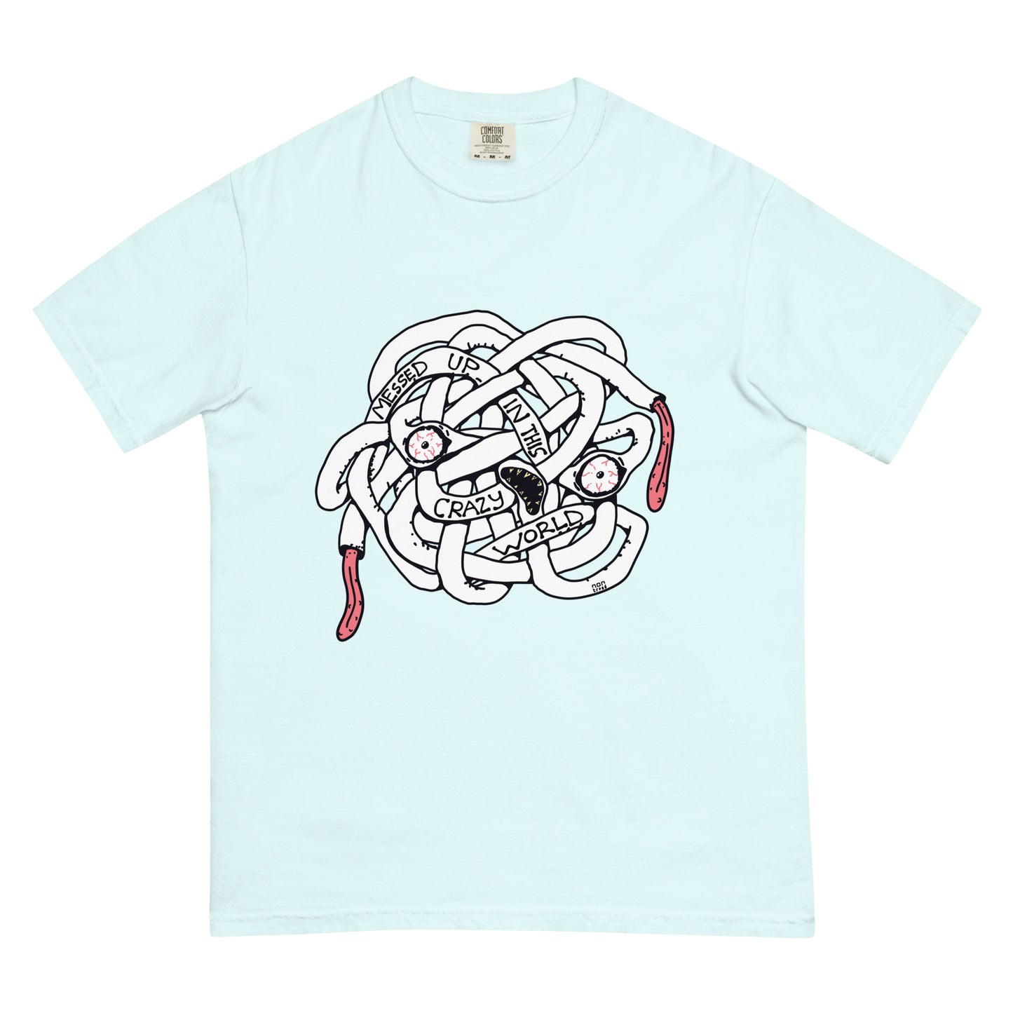 The Messed Up Face T-shirt (heavyweight premium)