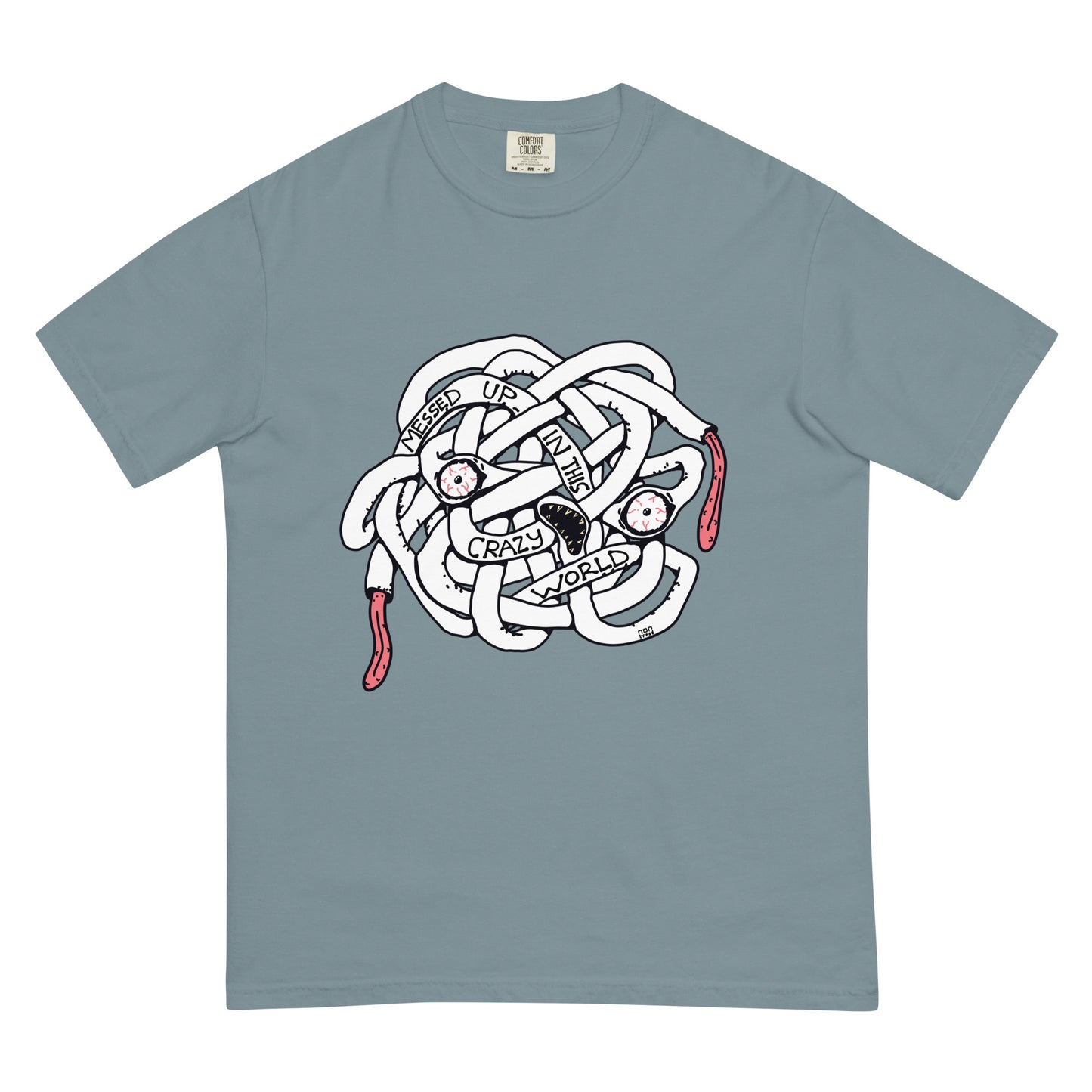 The Messed Up Face T-shirt (heavyweight premium)