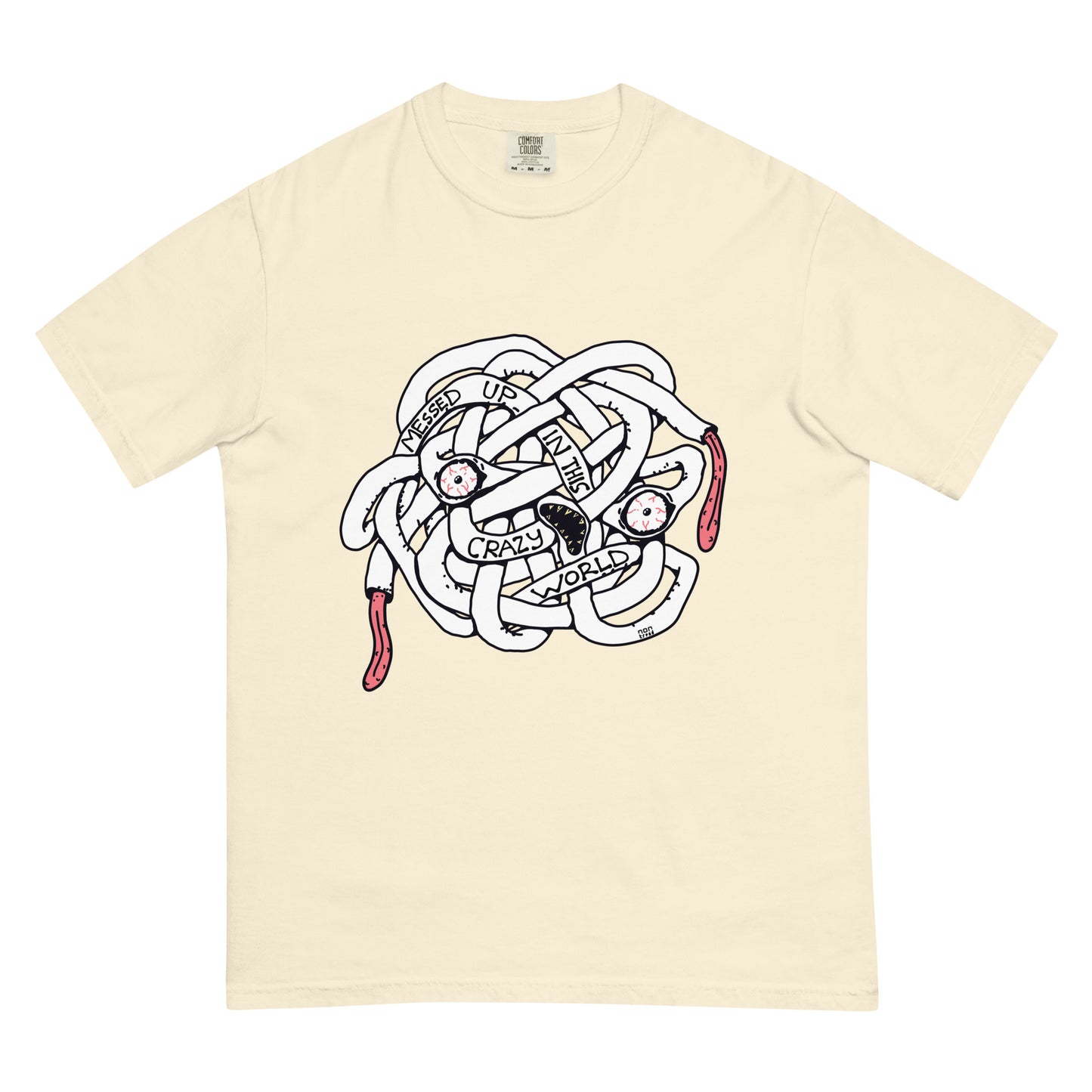 The Messed Up Face T-shirt (heavyweight premium)