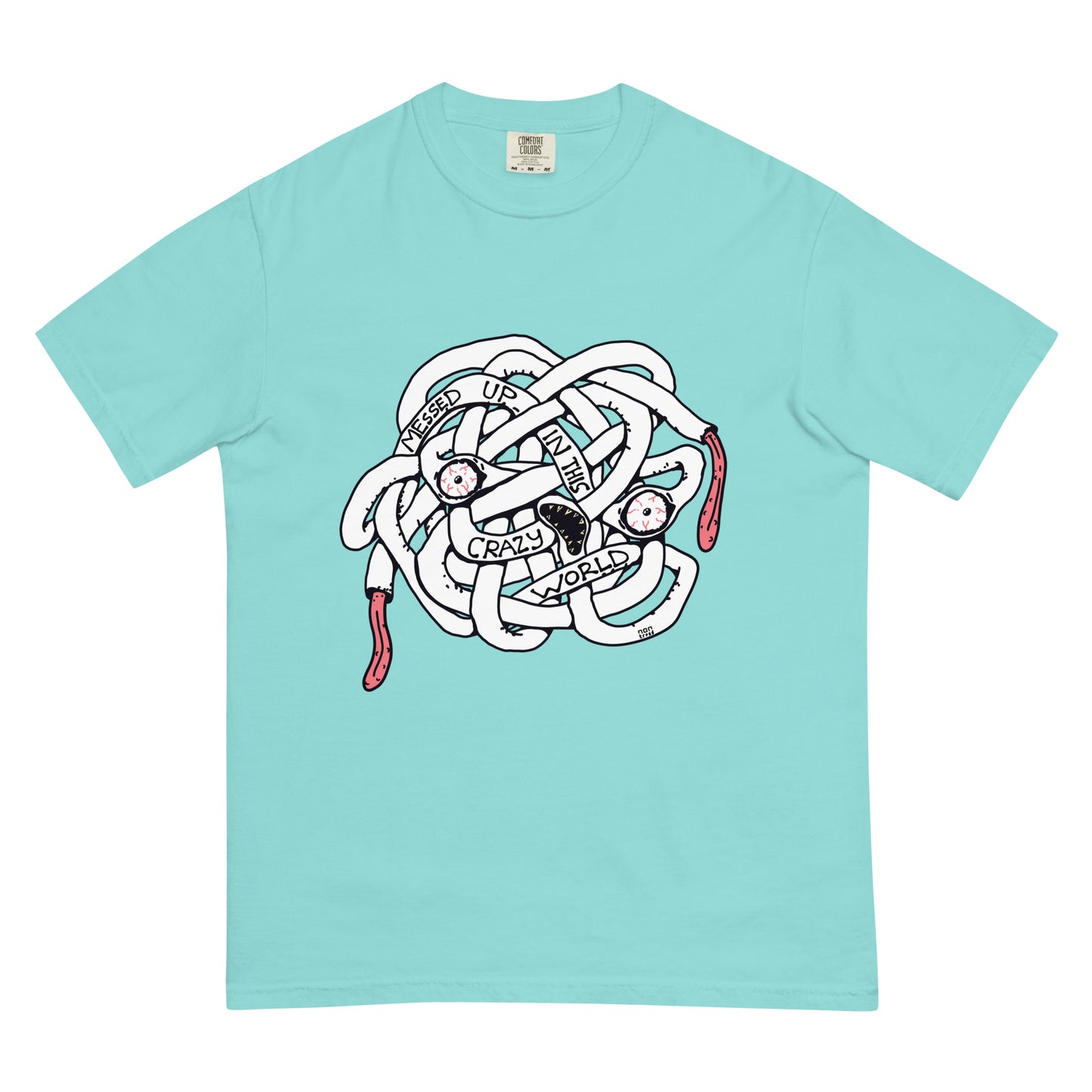 The Messed Up Face T-shirt (heavyweight premium)