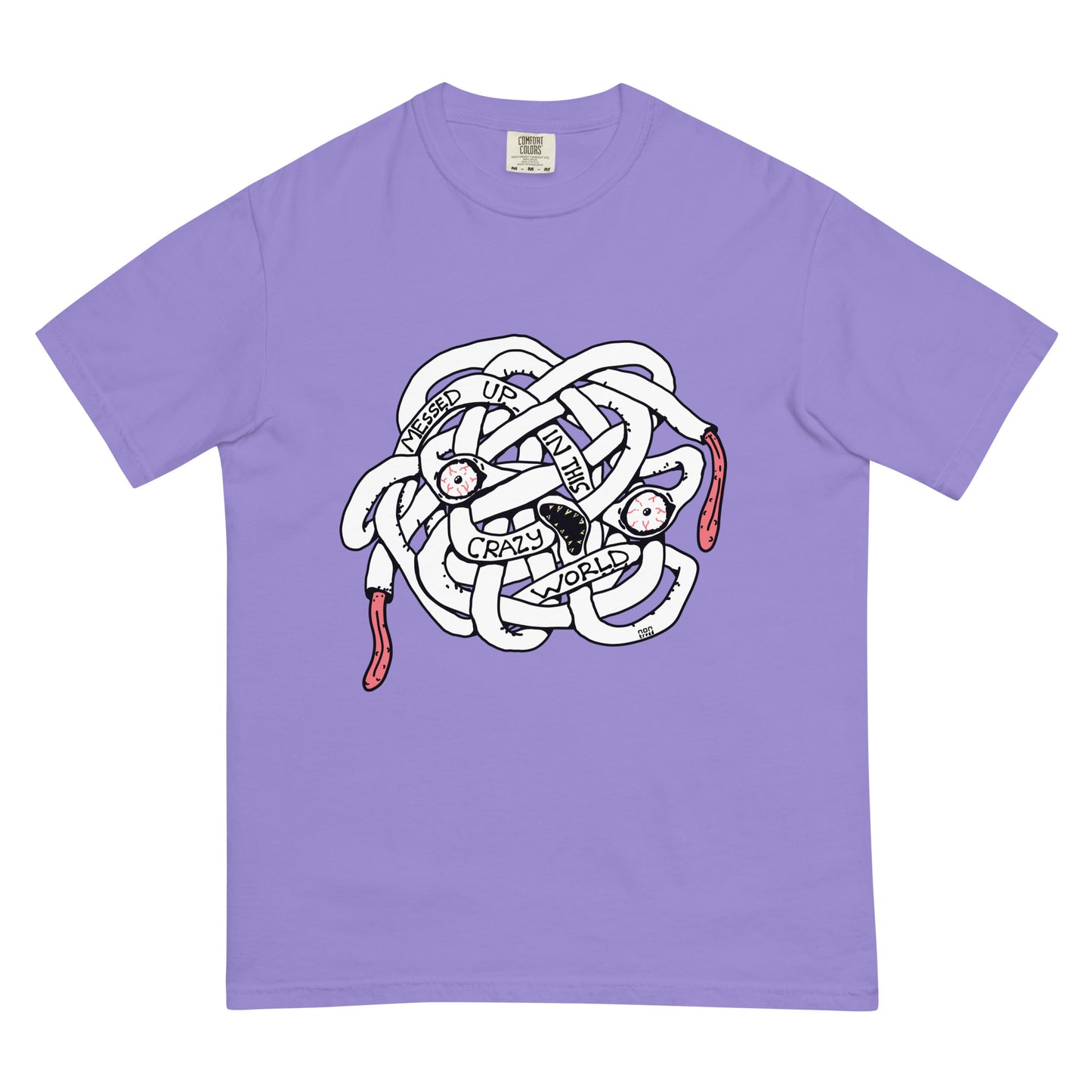 The Messed Up Face T-shirt (heavyweight premium)