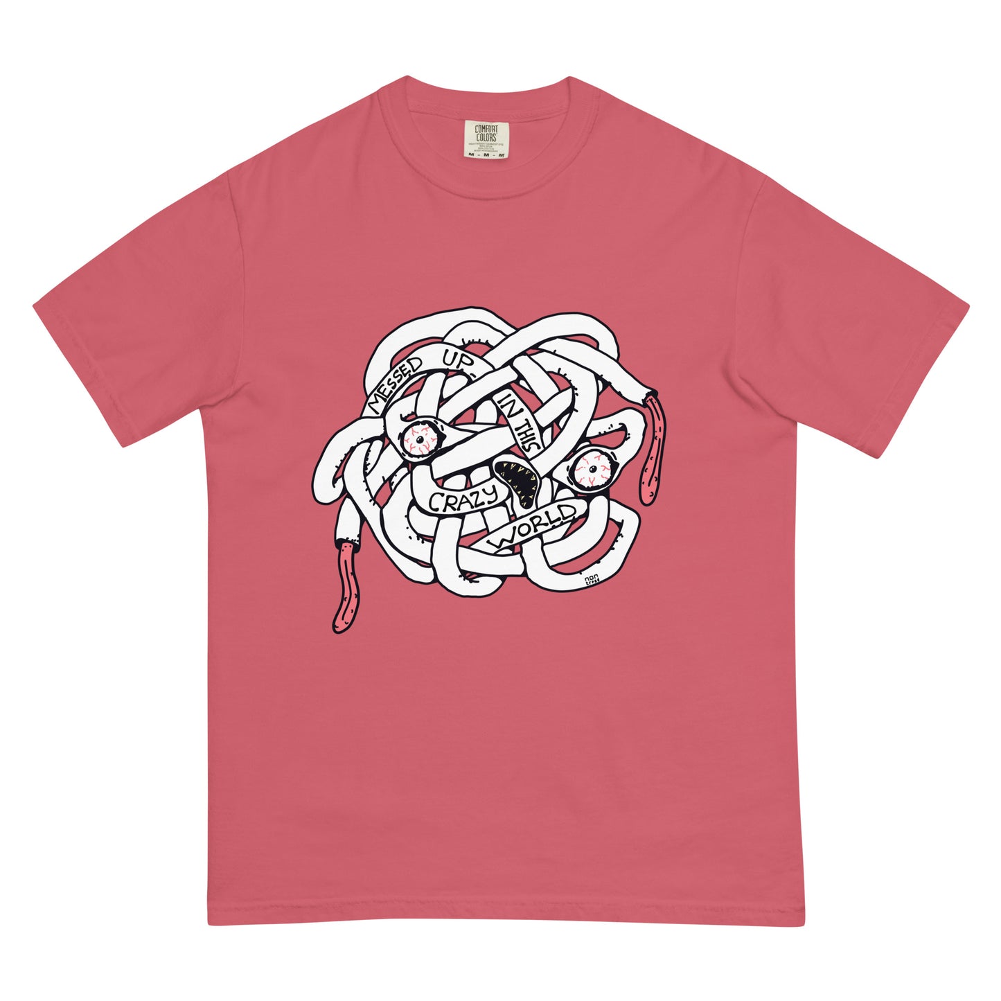 The Messed Up Face T-shirt (heavyweight premium)