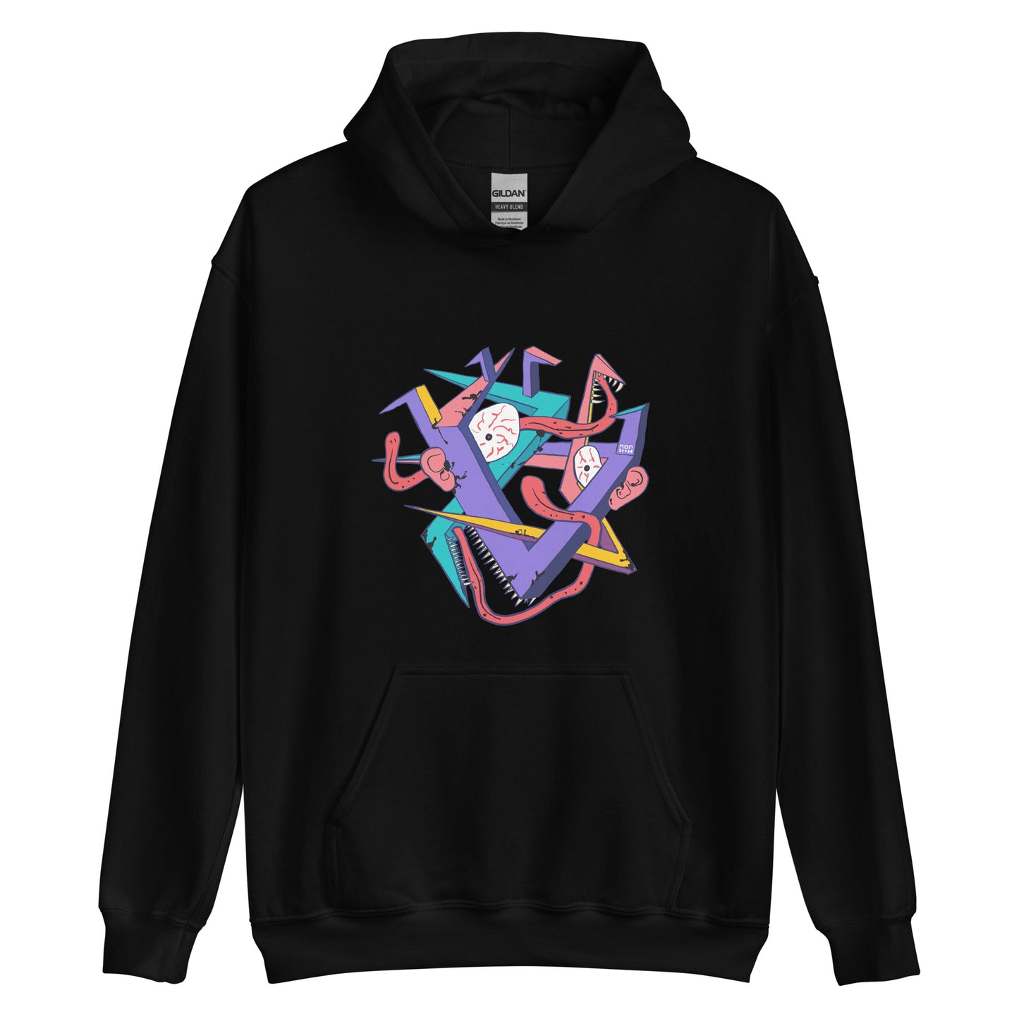 Zigzag face Hoodie