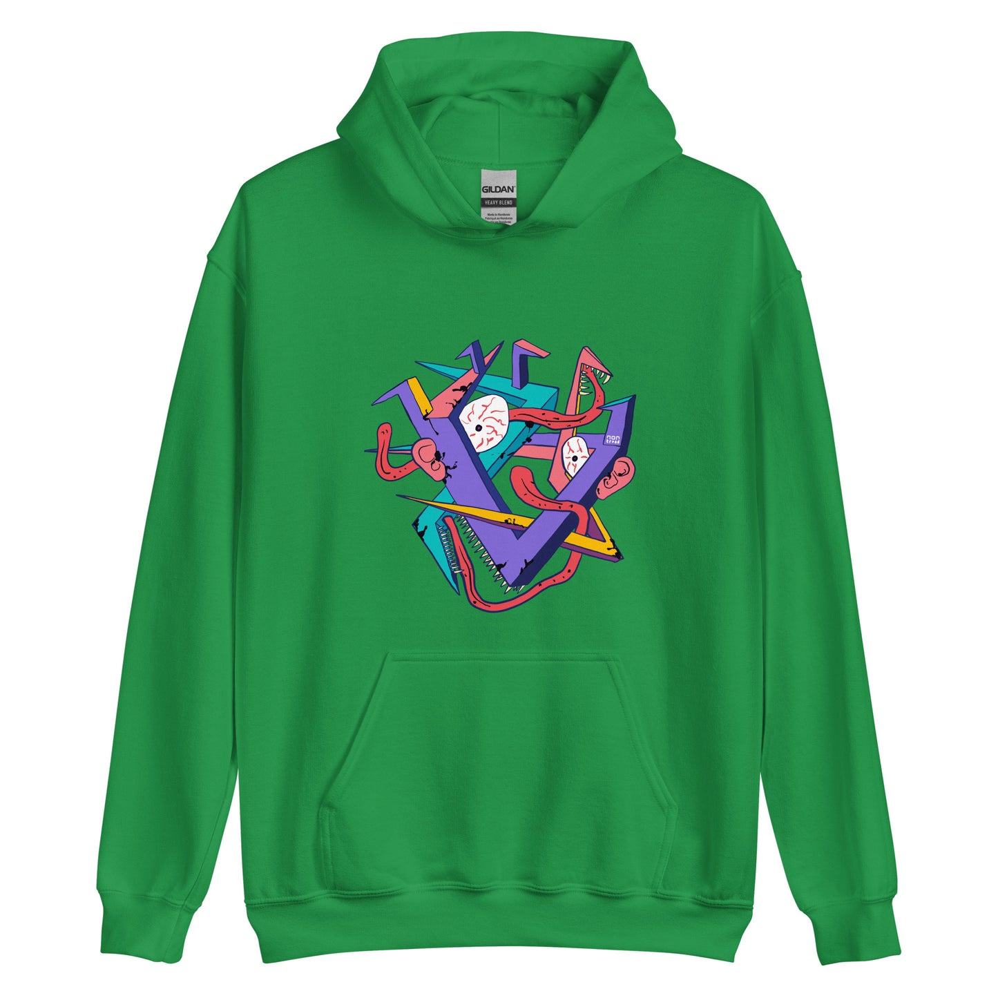 Zigzag face Hoodie