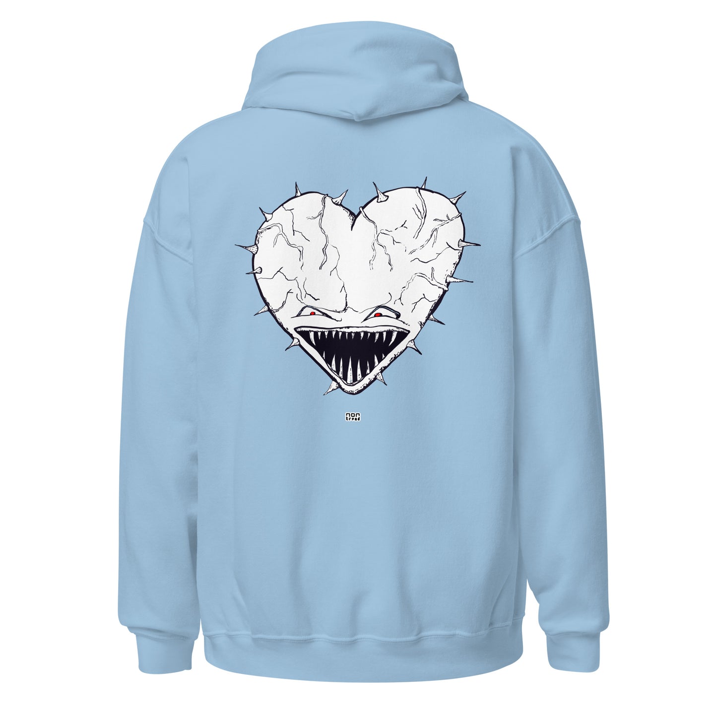 The Heart Face Hoodie (Back Print)