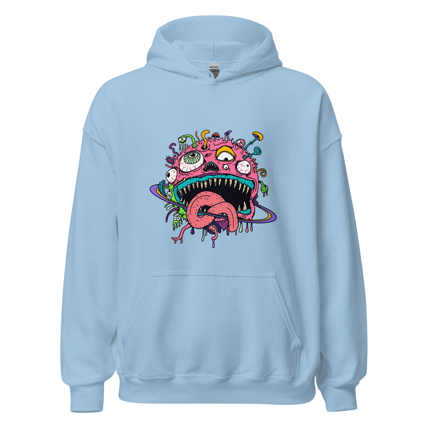 The Weirdest Planet Face Hoodie