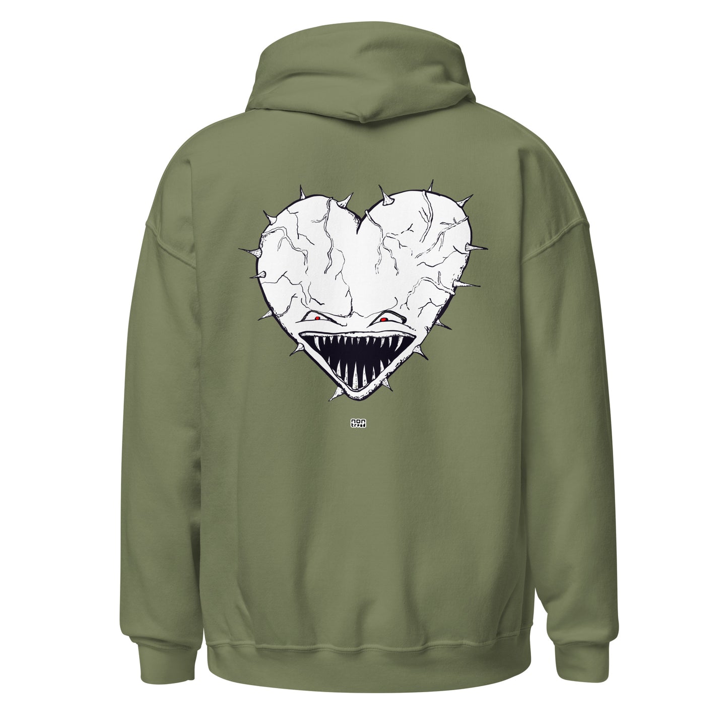 The Heart Face Hoodie (Back Print)