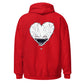 Sudadera con capucha The Heart Face (impresión en la espalda)