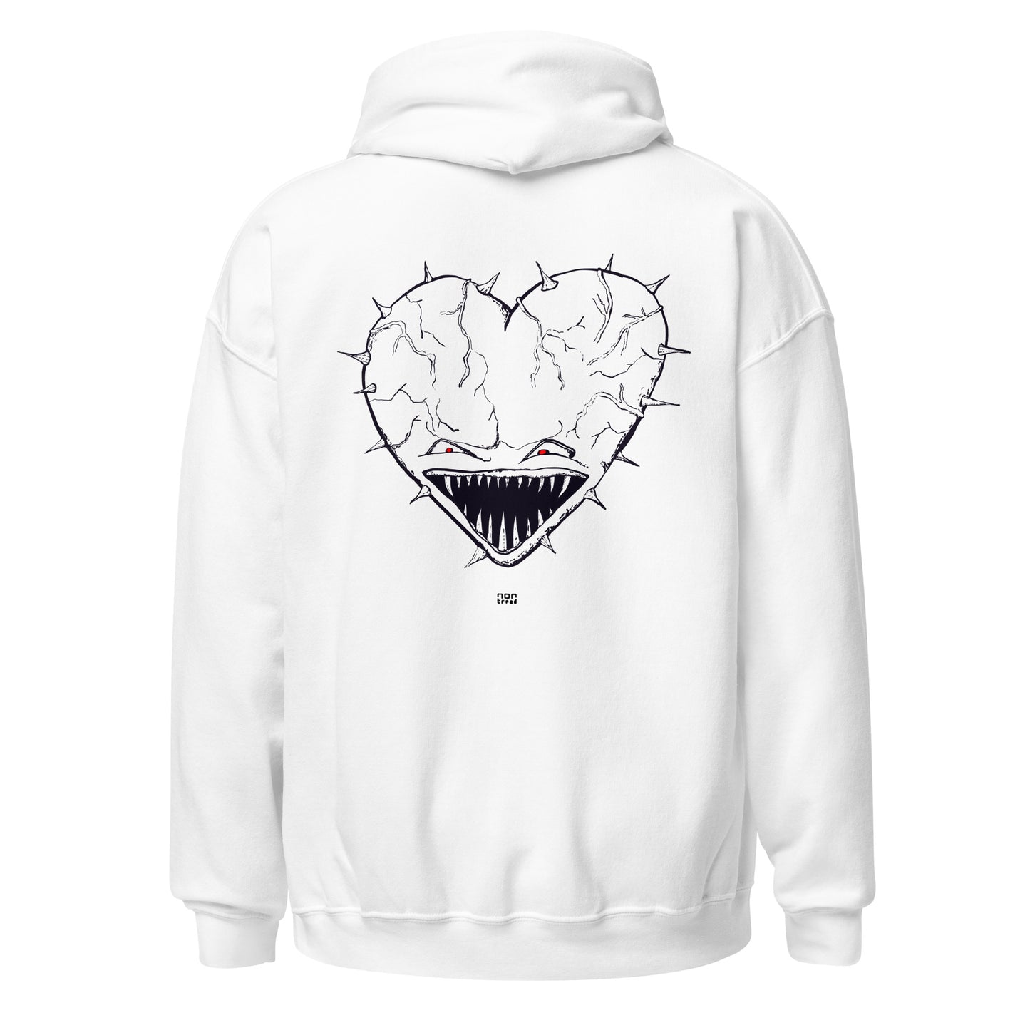 The Heart Face Hoodie (Back Print)