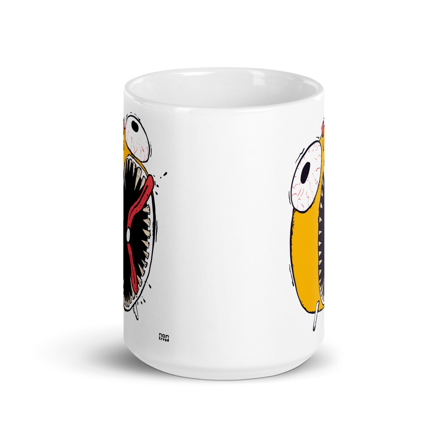 A caneca com cara de alarme