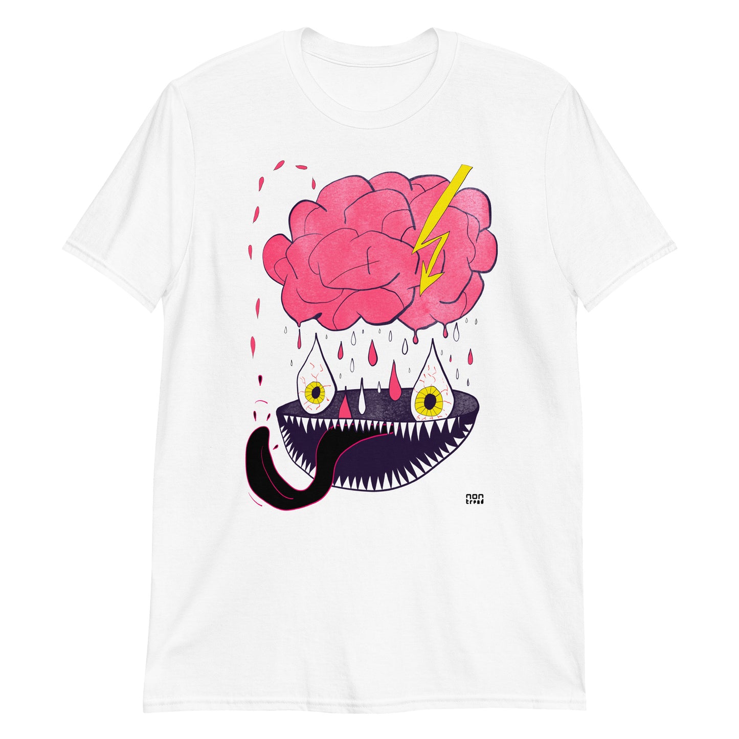 La camiseta de la cara del cerebro