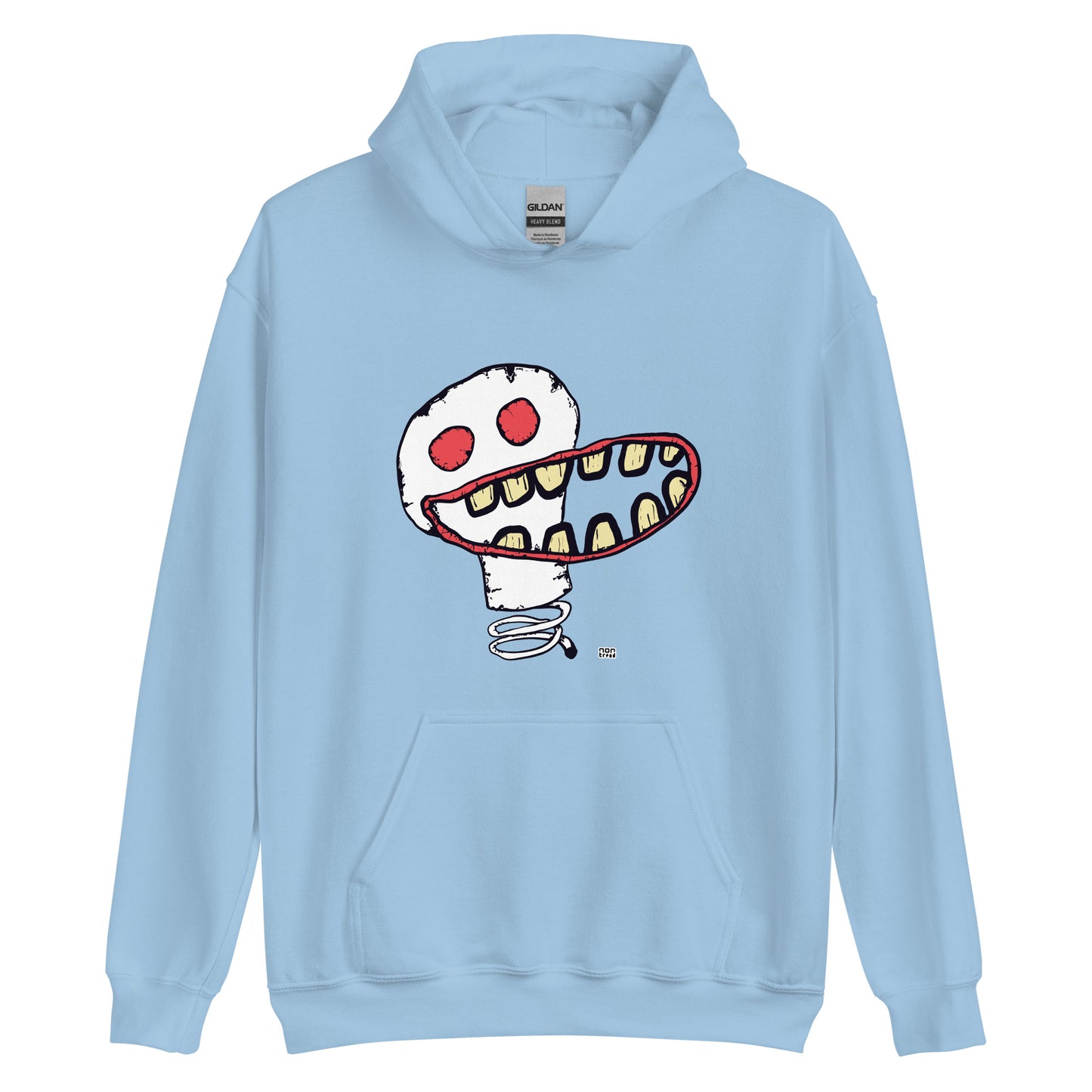 La sudadera con capucha de la cara sonriente