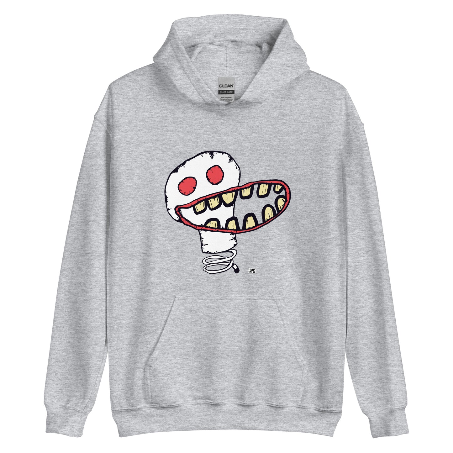 La sudadera con capucha de la cara sonriente