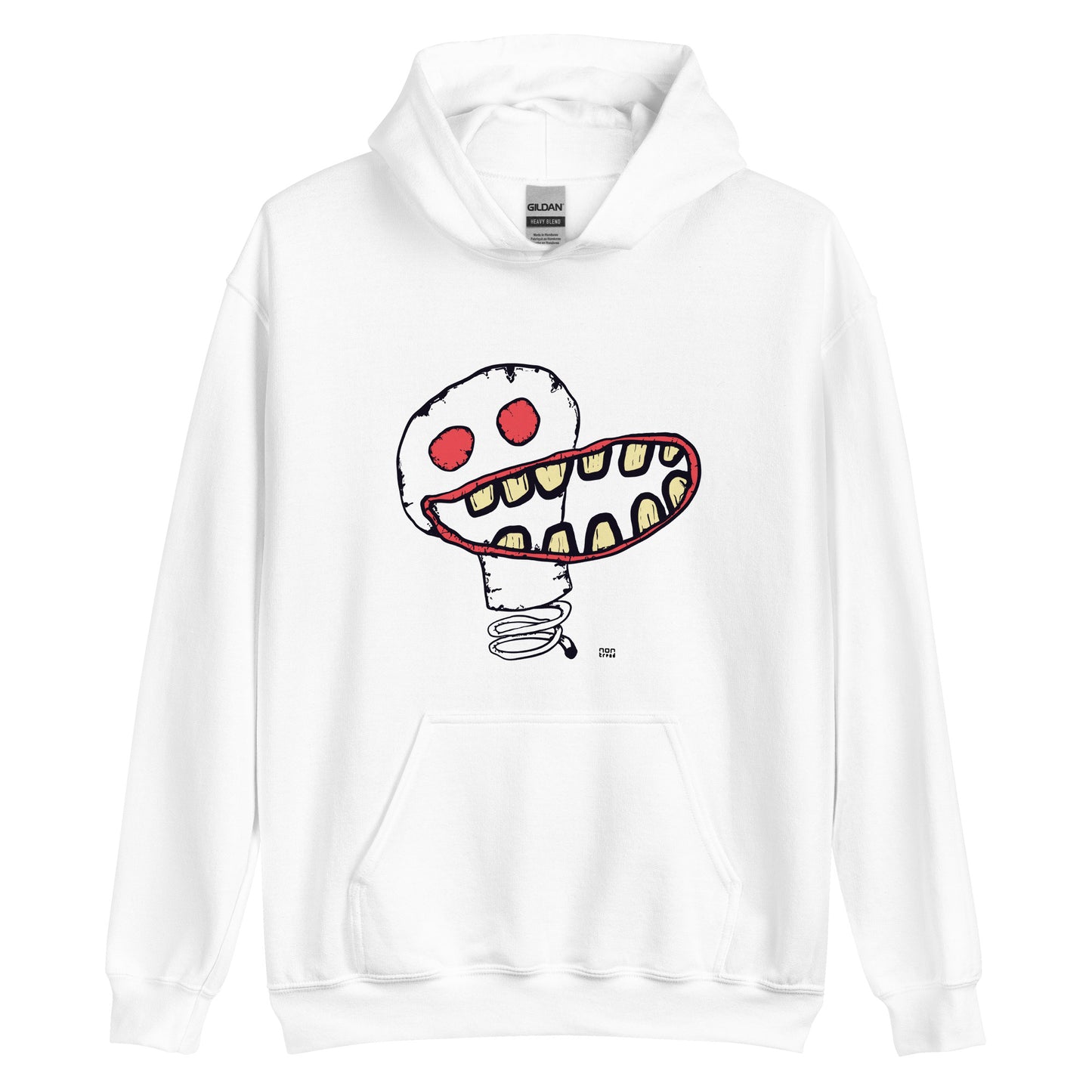 La sudadera con capucha de la cara sonriente